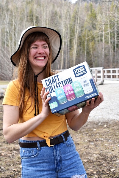 Happy girl holding Craft Collection