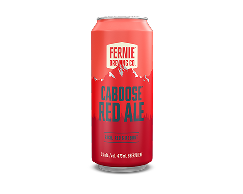 Caboose Red Ale 473mL can.