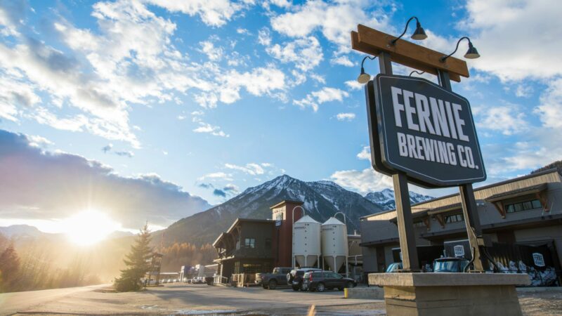 The Fernie Brewing Co. building.