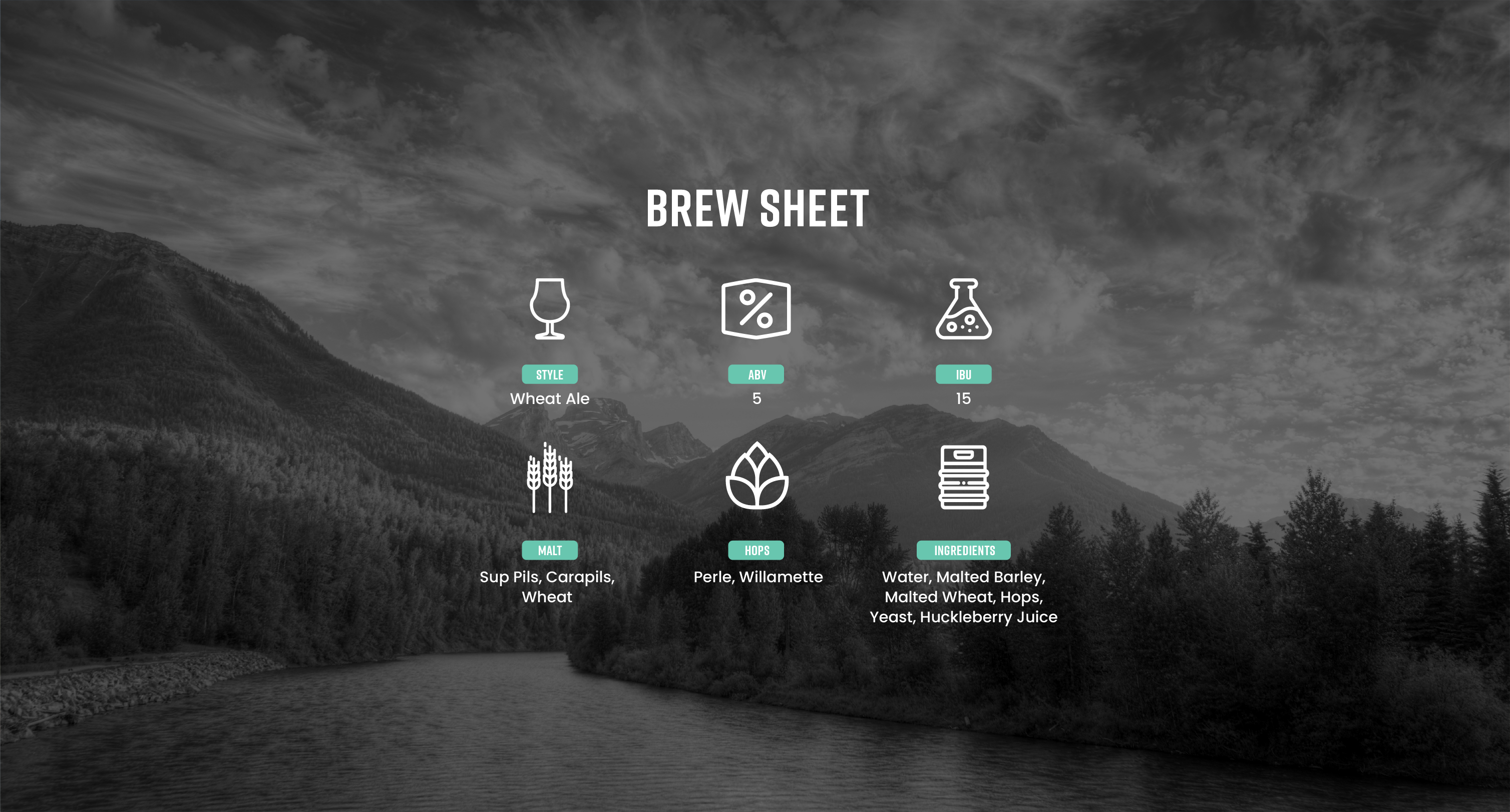 Huck Brew Sheet