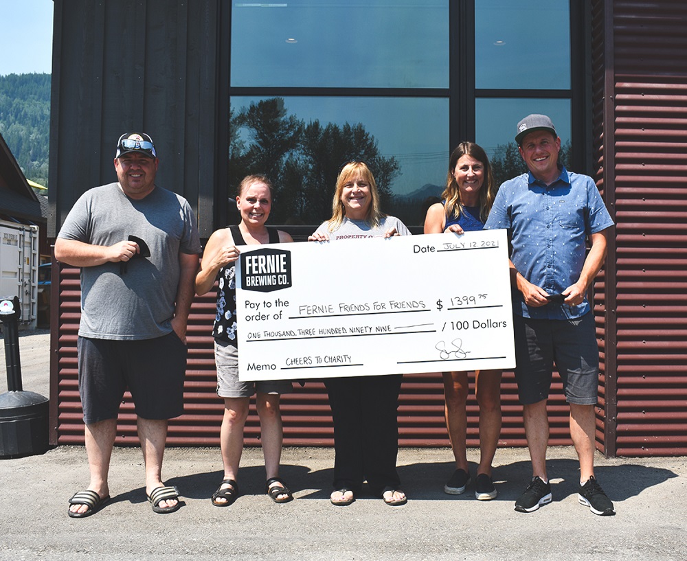 Fernie Friends for Friends accepts a cheque