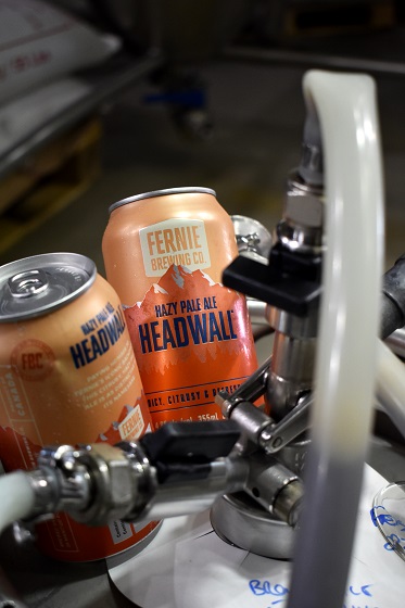 Two headwall cans on a keg
