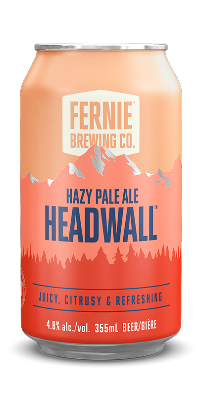 A can of Headwall Hazy Pale