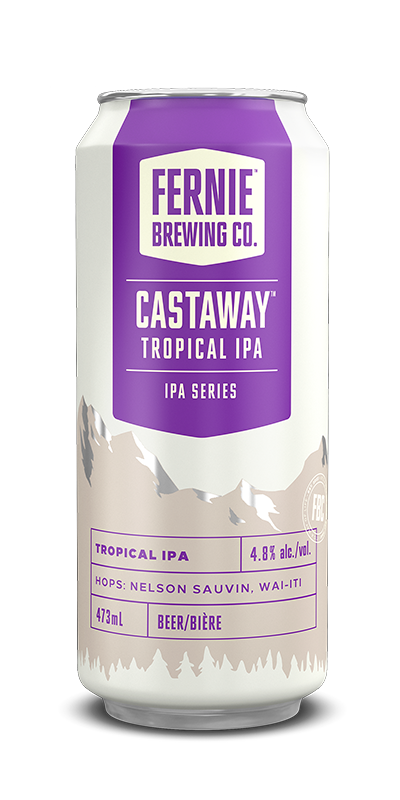 A can of castaway tropical IPA