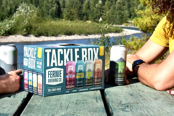 tacklebox pack on a picnic table