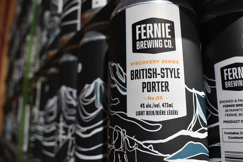 Fernie Brewing Co. Discovery Series No. 5 British Style Porter, Beer can label