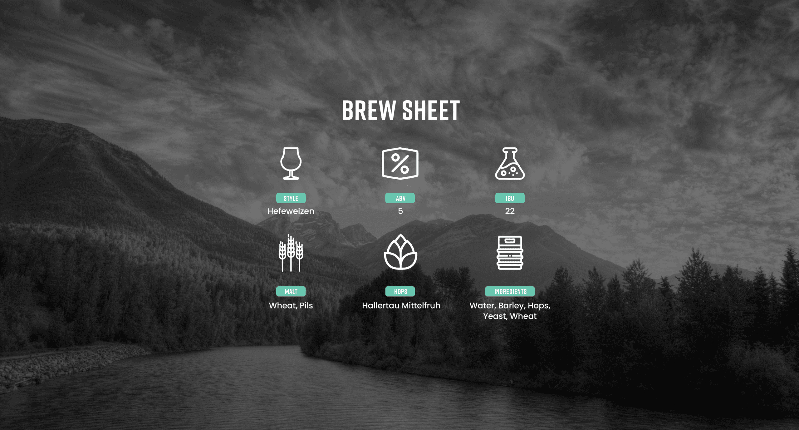 The Hef Brew Sheet