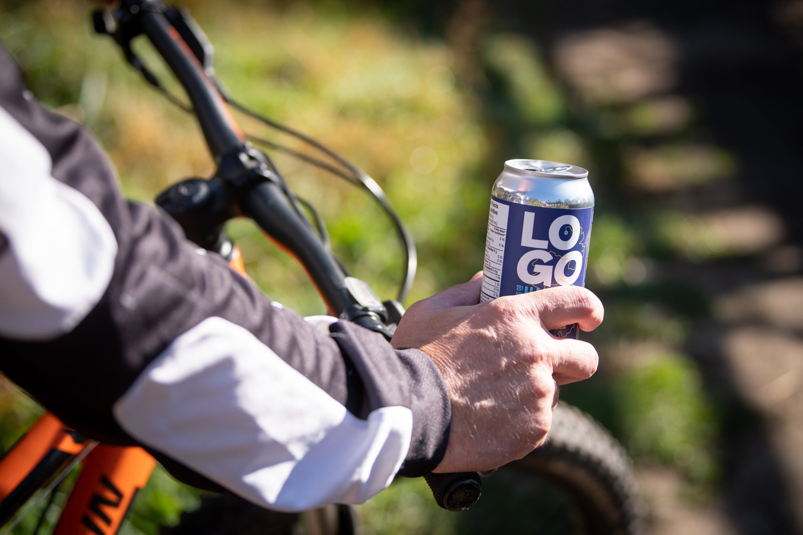 bike and non-alc beer